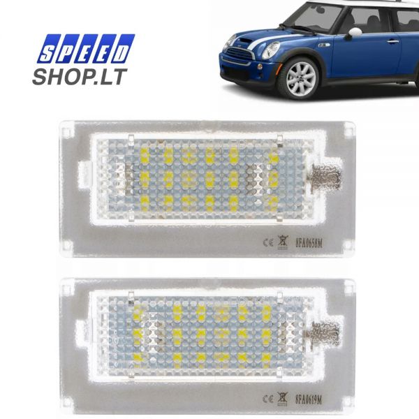 MINI COOPER R50 R52 R53 LED numerių apšvietimas